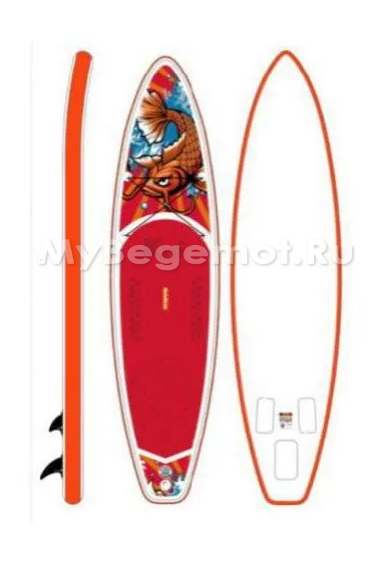 Надувная САП доска SUP-борд FunWater Koi 335x84x15 см