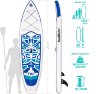Доска САП (SUP) надувная FUNWATER TIKI Синий 320х83х15