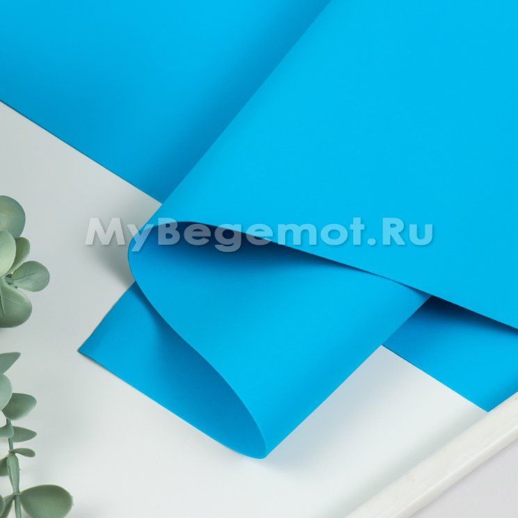 Иранский фоамиран 1 мм 60х70см, синий #167