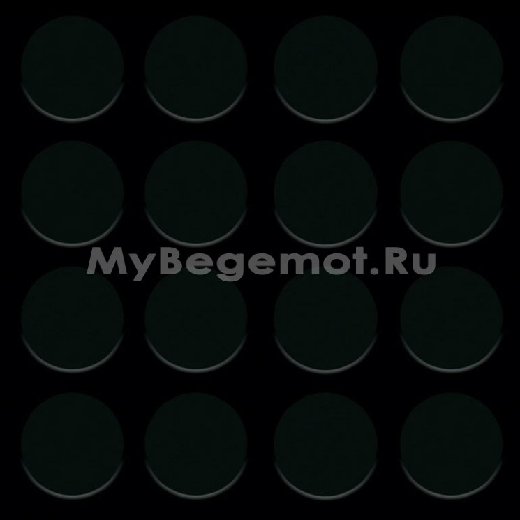 Резиновая дорожка, рулонная резина ТЭП "Монетка" 1.5*10.0 м, черный